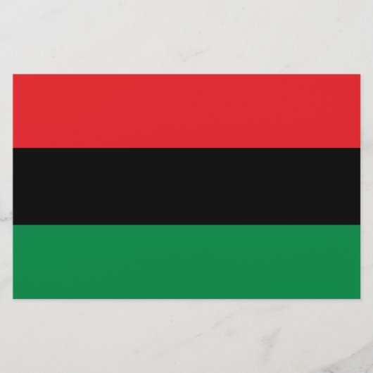 Pan-Afrikaanse vlag Briefpapier (Voorkant)