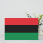 Pan-Afrikaanse vlag Briefpapier (Staand voorkant)