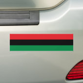 Pan-Afrikaanse vlag Bumpersticker (Op auto)