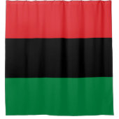 Pan-Afrikaanse vlag Douchegordijn (Voorkant)