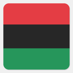 Pan Afrikaanse Vlag, Gelukkige Kwanzaa Vierkante Sticker