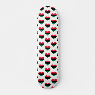 Pan-Afrikaanse vlag hart Afro-Amerikaanse Zwarte g Persoonlijk Skateboard