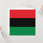 Pan-Afrikaanse vlag Kaart (Voorkant / Achterkant in situ)