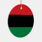 Pan-Afrikaanse vlag Keramisch Ornament (Rechts)