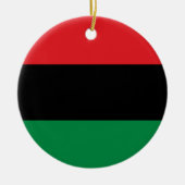 Pan-Afrikaanse vlag Keramisch Ornament (Voorkant)