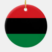 Pan-Afrikaanse vlag Keramisch Ornament (Achterkant)