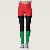 Pan-Afrikaanse vlag Leggings (Voorkant)