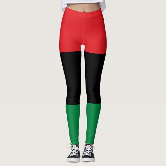 Pan-Afrikaanse vlag Leggings (Voorkant)