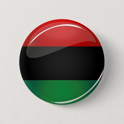 Pan-Afrikaanse vlag met glanzende ronde Button 5,7 Cm (Voorkant)
