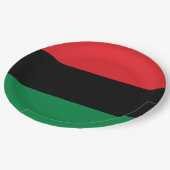Pan-Afrikaanse vlag Papieren Bordje (Gekanteld)