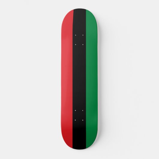 Pan-Afrikaanse vlag Persoonlijk Skateboard (Voorkant)