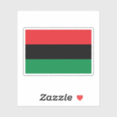 Pan Afrikaanse vlag Sticker (Vel)