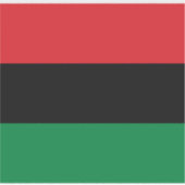 Pan Afrikaanse vlag Sticker (Voorkant)