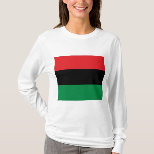 Pan-Afrikaanse vlag T-shirt (Voorkant)
