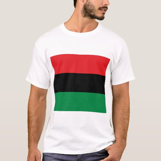 Pan-Afrikaanse vlag T-shirt (Voorkant)