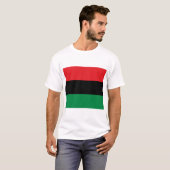 Pan-Afrikaanse vlag T-shirt (Voorkant volledig)