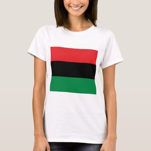 Pan-Afrikaanse vlag T-shirt (Voorkant)