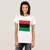 Pan-Afrikaanse vlag T-shirt (Voorkant volledig)