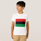 Pan Afrikaanse vlag T-shirt (Voorkant volledig)
