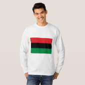 Pan-Afrikaanse vlag T-shirt (Voorkant volledig)