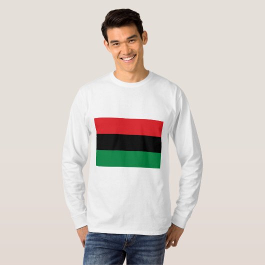 Pan-Afrikaanse vlag T-shirt (Voorkant volledig)