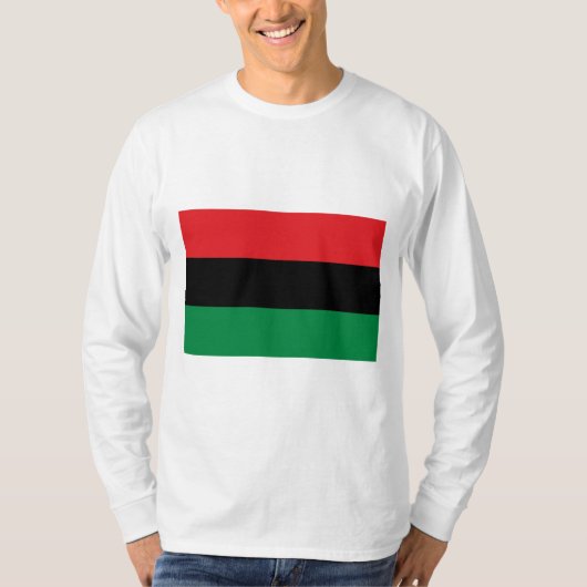 Pan-Afrikaanse vlag T-shirt (Voorkant)
