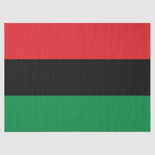 Pan-Afrikaanse vlag Tissuepapier (Voorkant)