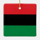 Pan-Afrikaanse vlag van UNIA Kwanzaa Keramisch Ornament (Achterkant)