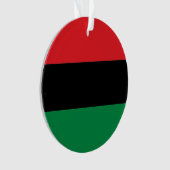 Pan-Afrikaanse vlag van UNIA Kwanzaa Ornament (voorkant)