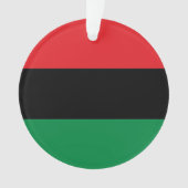 Pan-Afrikaanse vlag van UNIA Kwanzaa Ornament (voorkant)
