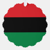 Pan-Afrikaanse vlag van UNIA Kwanzaa Ornament Kaart (Achterkant)