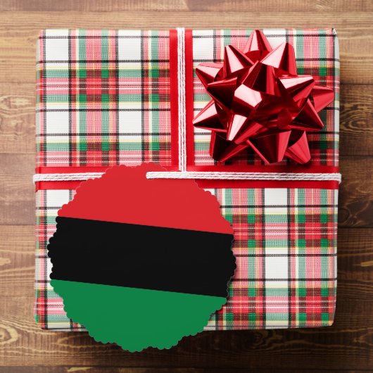 Pan-Afrikaanse vlag van UNIA Kwanzaa Ornament Kaart (Insitu (Geschenk))