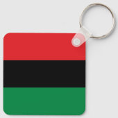 Pan-Afrikaanse vlag van UNIA Kwanzaa Sleutelhanger (Achterkant)