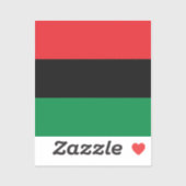 Pan-Afrikaanse vlag van UNIA Kwanzaa Sticker (Vel)