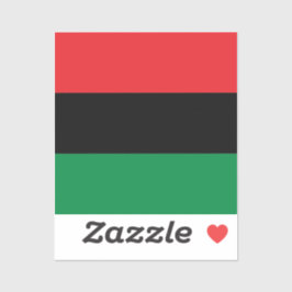 Pan-Afrikaanse vlag van UNIA Kwanzaa Sticker