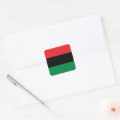 Pan-Afrikaanse vlag van UNIA Kwanzaa Vierkante Sticker (Envelop)