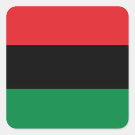 Pan-Afrikaanse vlag van UNIA Kwanzaa Vierkante Sticker