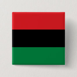 Pan-Afrikaanse vlag Vierkante Button 5,1 Cm