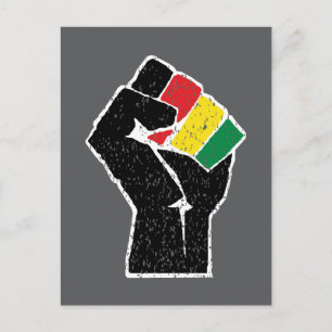 Pan-Afrikaanse vlag Vuist, Afro-Amerikaanse zwarte Briefkaart
