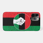 Pan-Afrikaanse vlag Vuist, Afro-Amerikaanse zwarte Case-Mate iPhone Case (Achterkant (horizontaal))