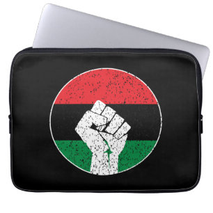 Pan-Afrikaanse vlag Vuist, Afro-Amerikaanse zwarte Laptop Sleeve