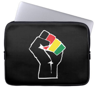 Pan-Afrikaanse vlag Vuist, Afro-Amerikaanse zwarte Laptop Sleeve