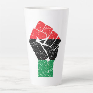 Pan-Afrikaanse vlag Vuist, Afro-Amerikaanse zwarte Latte Mok
