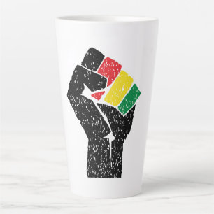 Pan-Afrikaanse vlag Vuist, Afro-Amerikaanse zwarte Latte Mok
