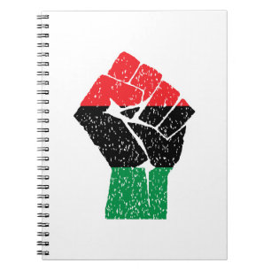 Pan-Afrikaanse vlag Vuist, Afro-Amerikaanse zwarte Notitieboek