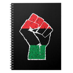 Pan-Afrikaanse vlag Vuist, Afro-Amerikaanse zwarte Notitieboek