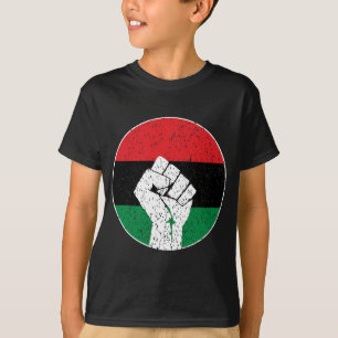 Pan-Afrikaanse vlag Vuist, Afro-Amerikaanse zwarte T-shirt