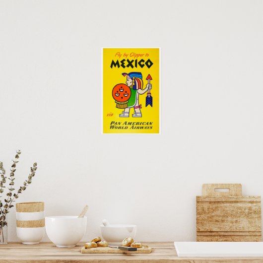 Pan America Airways Mexico Poster (Keuken)