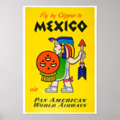 Pan America Airways Mexico Poster (Voorkant)