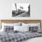 Pan American Central Railroad in Guatemala Canvas Afdruk (Insitu (Slaapkamer))